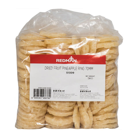 DRIED PINEAPPLE RING 70MM 5KG (#51309)
