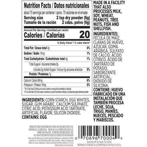 MERINGUE POWDER 702-6004X 16OZ (#52032)