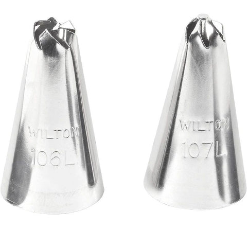 PIPING TIP DROP FLOWER SET (LEFT-HANDED) 2PCS (#52033)