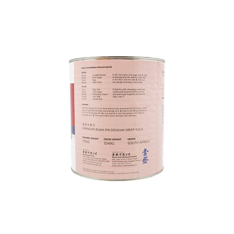 PEAR HALVES IN SYRUP 3060G (#52196)