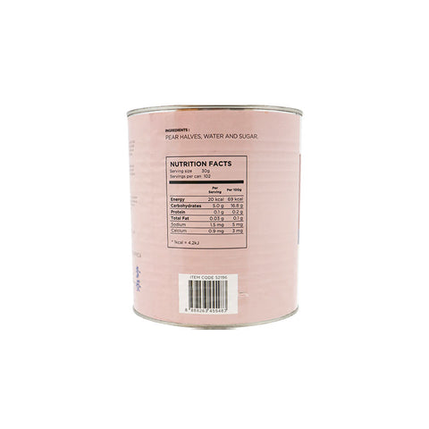 PEAR HALVES IN SYRUP 3060G (#52196)