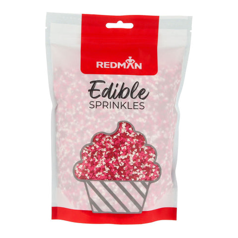 MICRO MINI RED WHITE AND PINK HEART DECOR 500G (#52271)