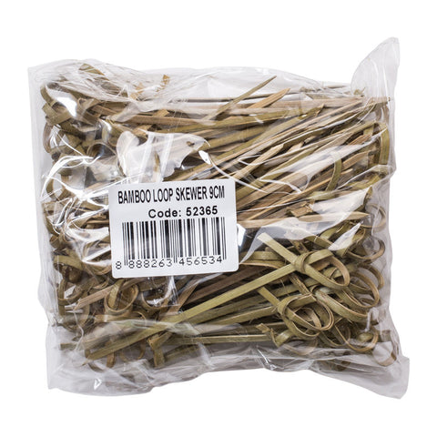 BAMBOO SKEWER KNOT 9CM 100PC (#52365)