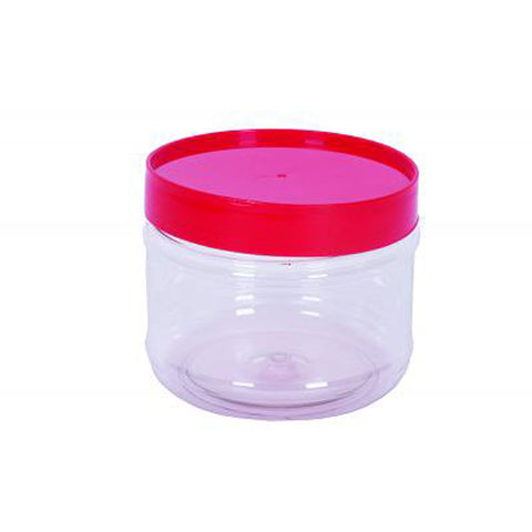 ROUND PET BOTTLE RED CAP 800ML 4022 (#52408)