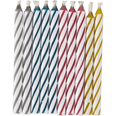 ASSORTED COLOR TRICK CANDLE 2.5" 10PCS 2811-220 (#52713)