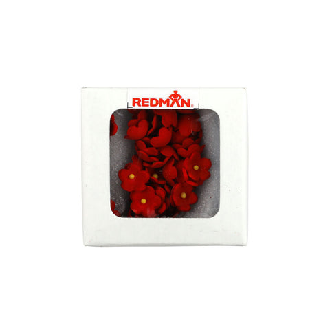 DAISY BUTTON (S) RED 12G (APPROX. 100PC) 1X1CM (#52786)