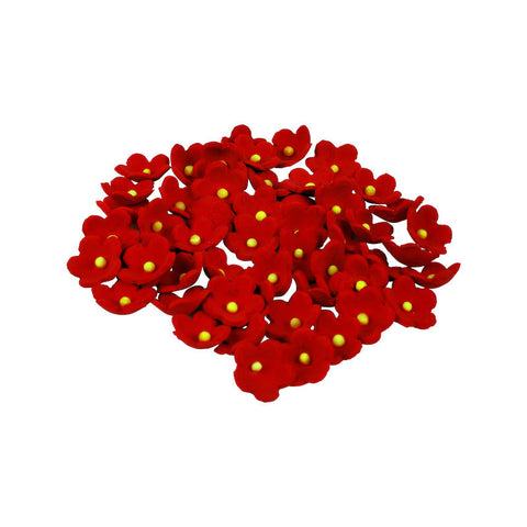 DAISY BUTTON (S) RED 12G (APPROX. 100PC) 1X1CM (#52786)