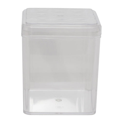 SQUARE PS CONTAINER 110X110XH123MM FF2704 (#52824)