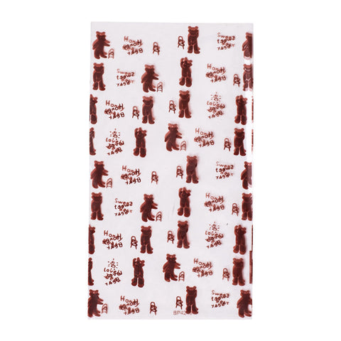 COOKIE BAG BEAR 18X10CM 100PC (#52890)