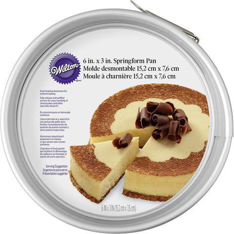 PAN ALUMINIUM SPRINGFORM 6X3" 2105-4437 (#53002)