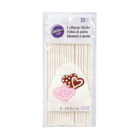 LOLLIPOP STICK PAPER 6" 1912-1007 35PC (#53021)
