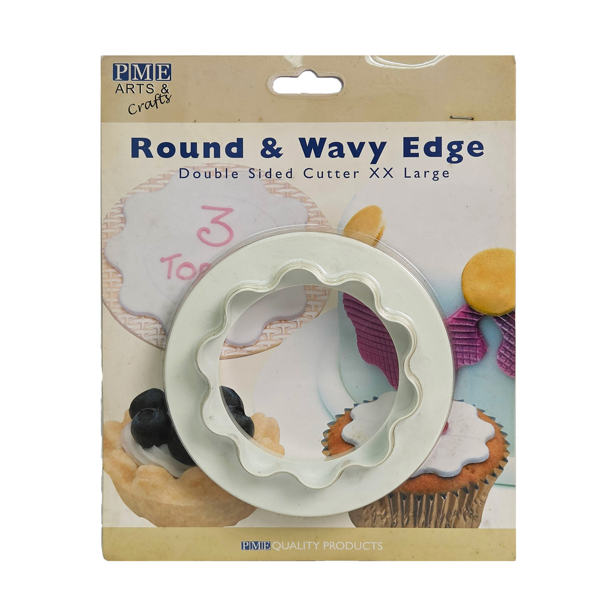 ROUND & WAVY EDGE DOUBLE-SIDED CUTTER XX LARGE (