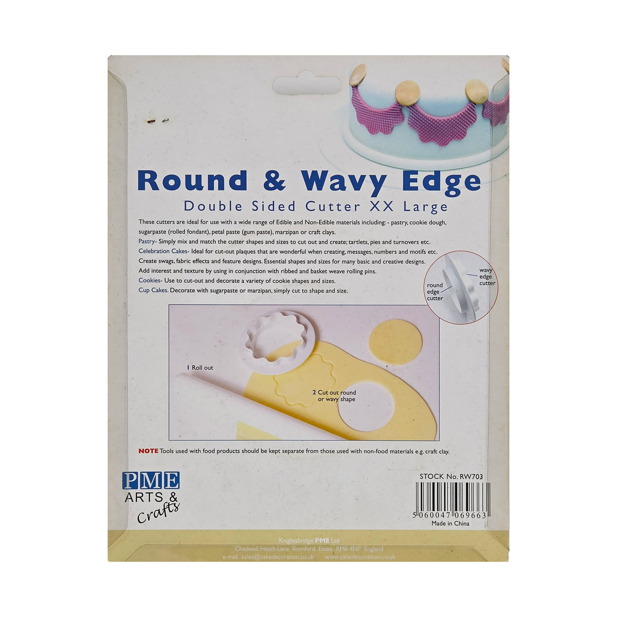 ROUND & WAVY EDGE DOUBLE-SIDED CUTTER XX LARGE (