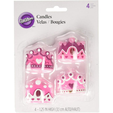 THEME PRINCESS CANDLE 3CM 4 PCS 2811-1001 (#53261)
