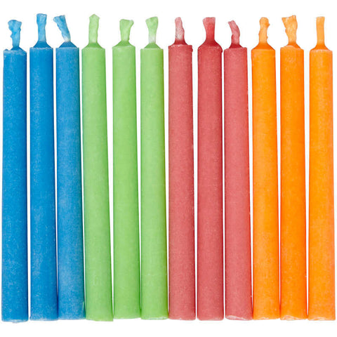 COLOR FLAME CANDLE 2" 12PCS 2811-1011 (#53262)
