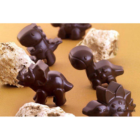 EASY CHOCOLATE SILICON MOULD DINO SCG16 (#53509)