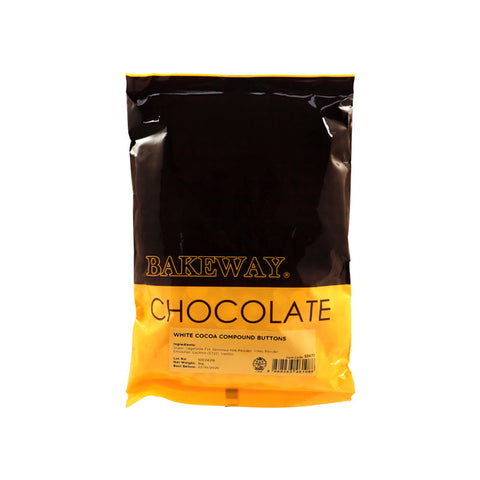 WHITE COCOA COMPOUND BUTTONS 1KG (#53672)