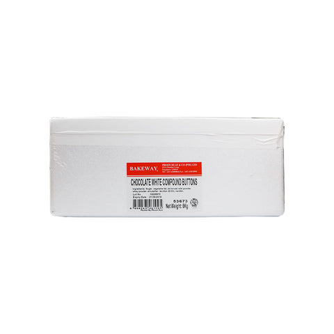 WHITE COCOA COMPOUND BUTTONS 6KG (#53673)