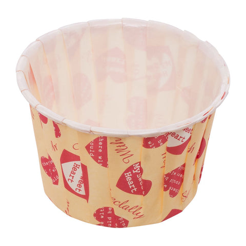 SOUFFLE BAKING CASE SWEET HEART 44X35MM 100PCS (#53923)