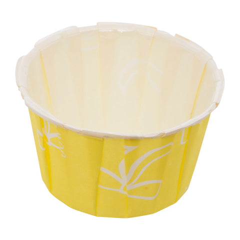 SOUFFLE BAKING CASE YELLOW/RIBBON 38X28MM 100PCS (#53926)