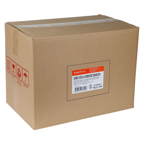 DARK COCOA COMPOUND DROPLETS 20KG (#54001)