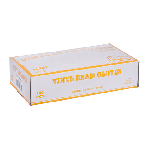 VINYL POWDERED GLOVES L 100PC (#54075)