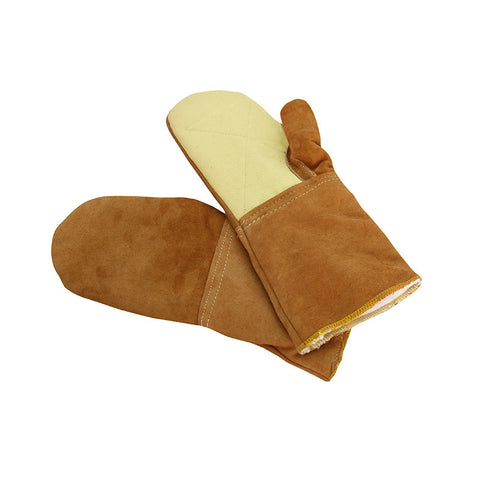 OVEN MITTEN GLOVE LEATHER 450DEG 310030 (#54148)