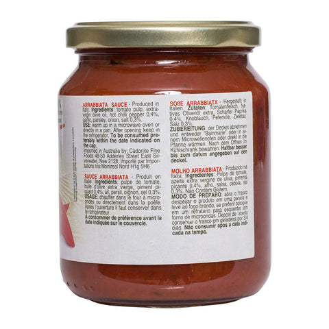 PASTA SAUCE ARRABBIATA 370G (#54210)