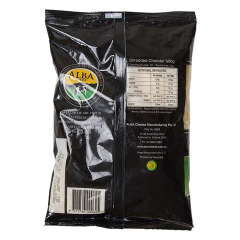 CHEDDAR SHREDDED CHEESE 500G (#54389)