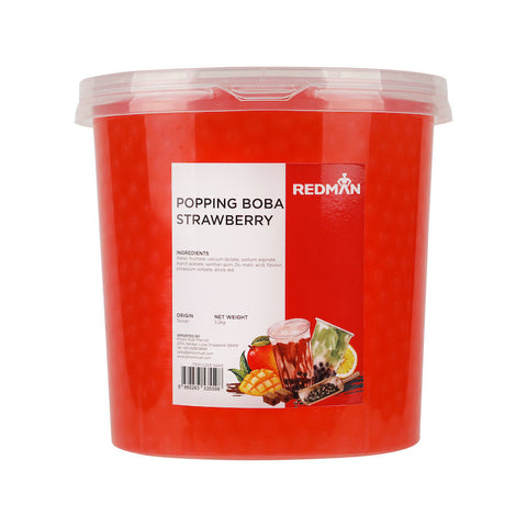 POPPING BOBA STRAWBERRY 3.2KG (#54413)