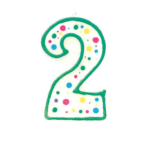 BIRTHDAY CANDLE #2 BLUE 2811-9102 (#54438)