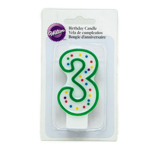 #3 BIRTHDAY CANDLE GREEN 2811-9103 (#54439)