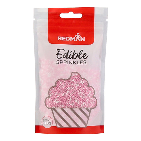 NON PAREILLE WHITE & PINK 100G (#54538)