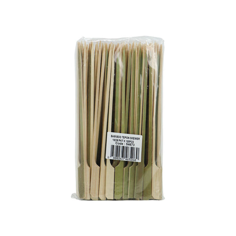 PADDLE BAMBOO SKEWER 18CM 100PCS (#54673)