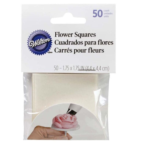PRE-CUT SQUARES FOR ICING FLOWERS 50PCS 414-920 (#54726)