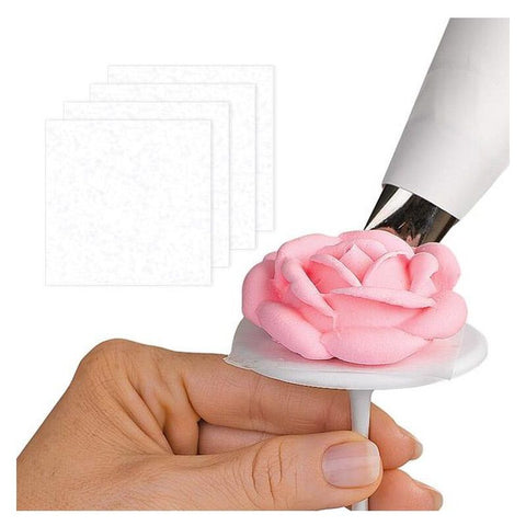 PRE-CUT SQUARES FOR ICING FLOWERS 50PCS 414-920 (#54726)