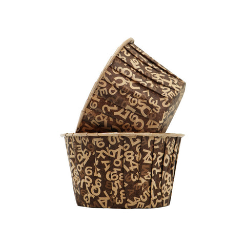 SOUFFLE BAKING CASE BROWNW ALP 50X39MM 100PCS (#54868)