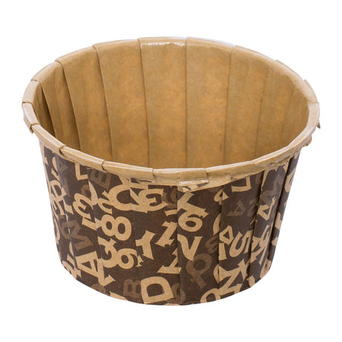 SOUFFLE BAKING CASE BROWN ALPH 38XH28MM 100PCS (#55022)