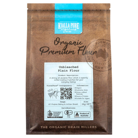 ORGANIC UNBLEACHED PLAIN FLOUR 1KG (#55048)