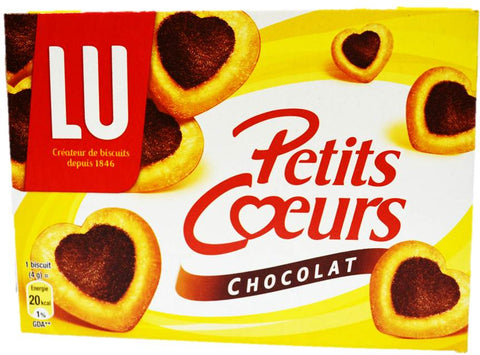 CHOCOLATE HEART BISCUITS 125G (#116469)