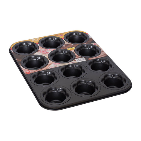 NON-STICK DAISY BAKING PAN 12 CUP (#55584)