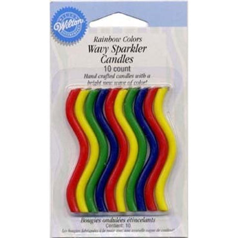 SPARKLING RAINBOW CANDLE 2811-272 6PCS (#55814)