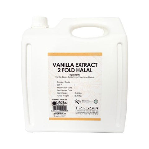 VANILLA EXTRACT 2 FOLD HALAL 5KG (#55825)