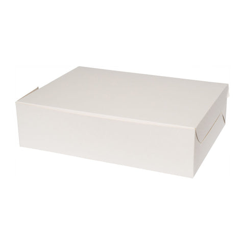CAKE BOX PLAIN WHITE 11X15X4" 2PCS (#56011)