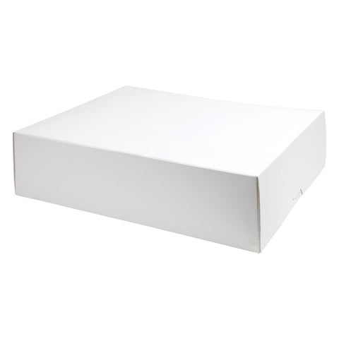 CAKE BOX PLAIN WHITE 15X19X5" 2PCS (#56012)