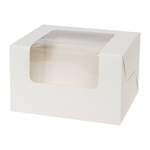 CAKE BOX WINDOW LONG 5" 130X110X80 5PCS (#56192)