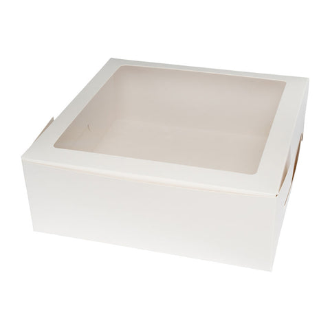 CAKE BOX WINDOW SQUARE 11" 280X280X100 2PCS (#56197)