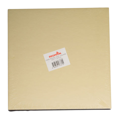 CAKEBOARD 9" SQUARE/GOLD 5PCS (#56349)