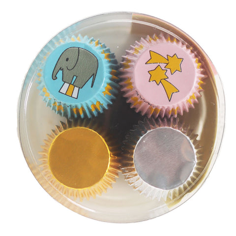 ROUND ALUMINIUM CANDY CUP RANDOM DESIGN 200PC (#56421)