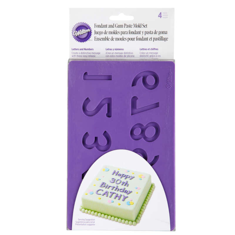 LETTER/NUMBER FONDANT MOULD SET 409-2547 (